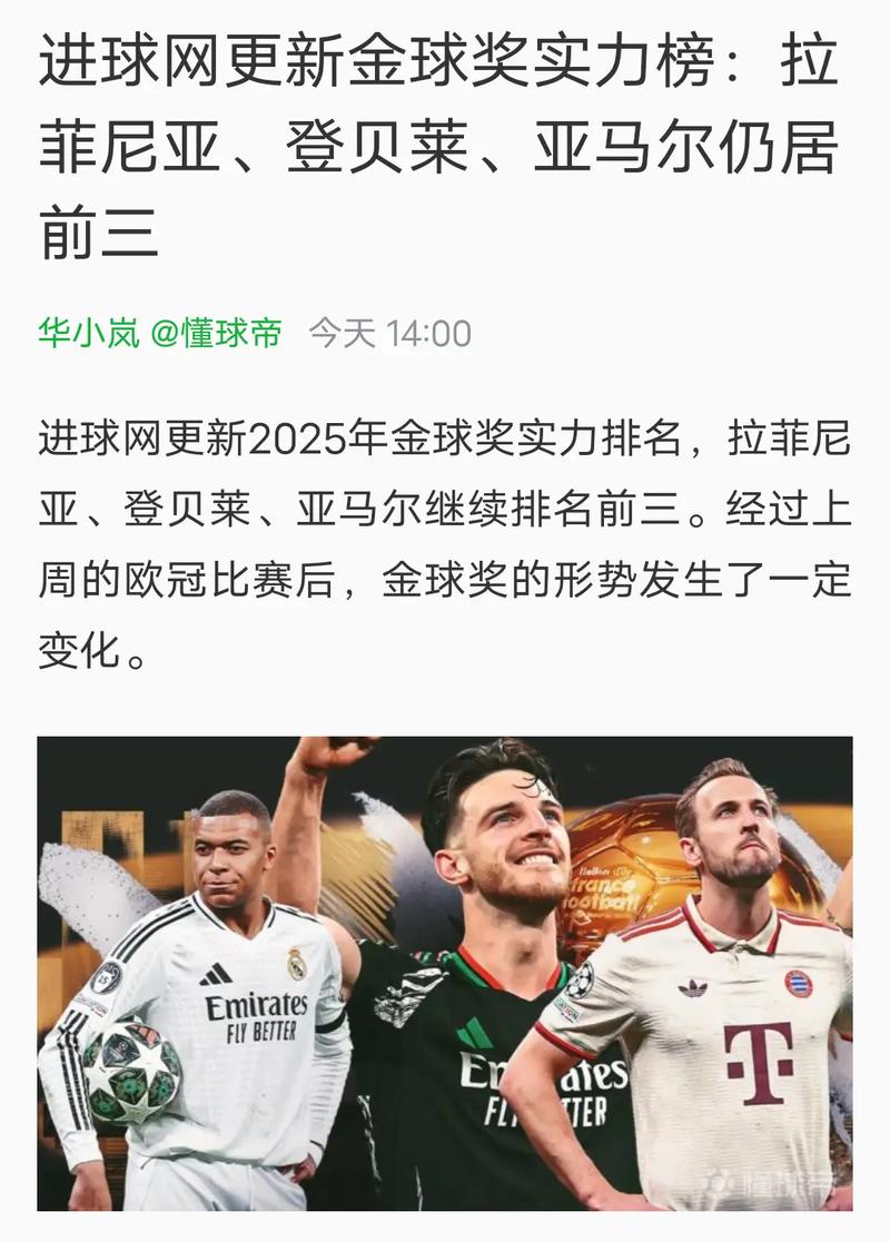 进球网评最伟大10名未获金球奖球员：小白亨利鲁尼前3，莱万在列