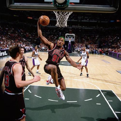 只差223个篮板,罗德曼用14年创造的生涯纪录,要被詹姆斯打破了