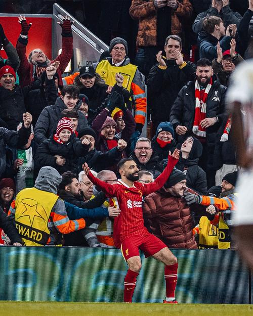 扬眉吐气，利物浦本场14次射正，为球队自2007年后欧冠单场最多