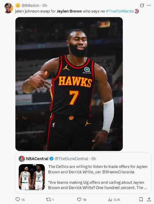 带队取胜！杰伦·布朗24中10&罚球7中6砍27分&填满数据栏